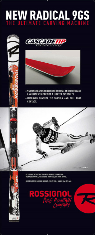 Rossignol Radical Worldcup 9GS Cascade TI + Bindung AXIAL 140 Z   140 